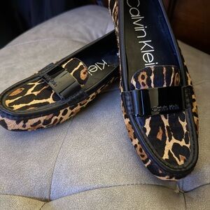 Calvin Klein Women's Leopard Print Loafers